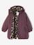 Parka fille à capuche doublée imitation fourrure bois de rose+camel+marine+noir+prune+vert foncé - vertbaudet enfant 