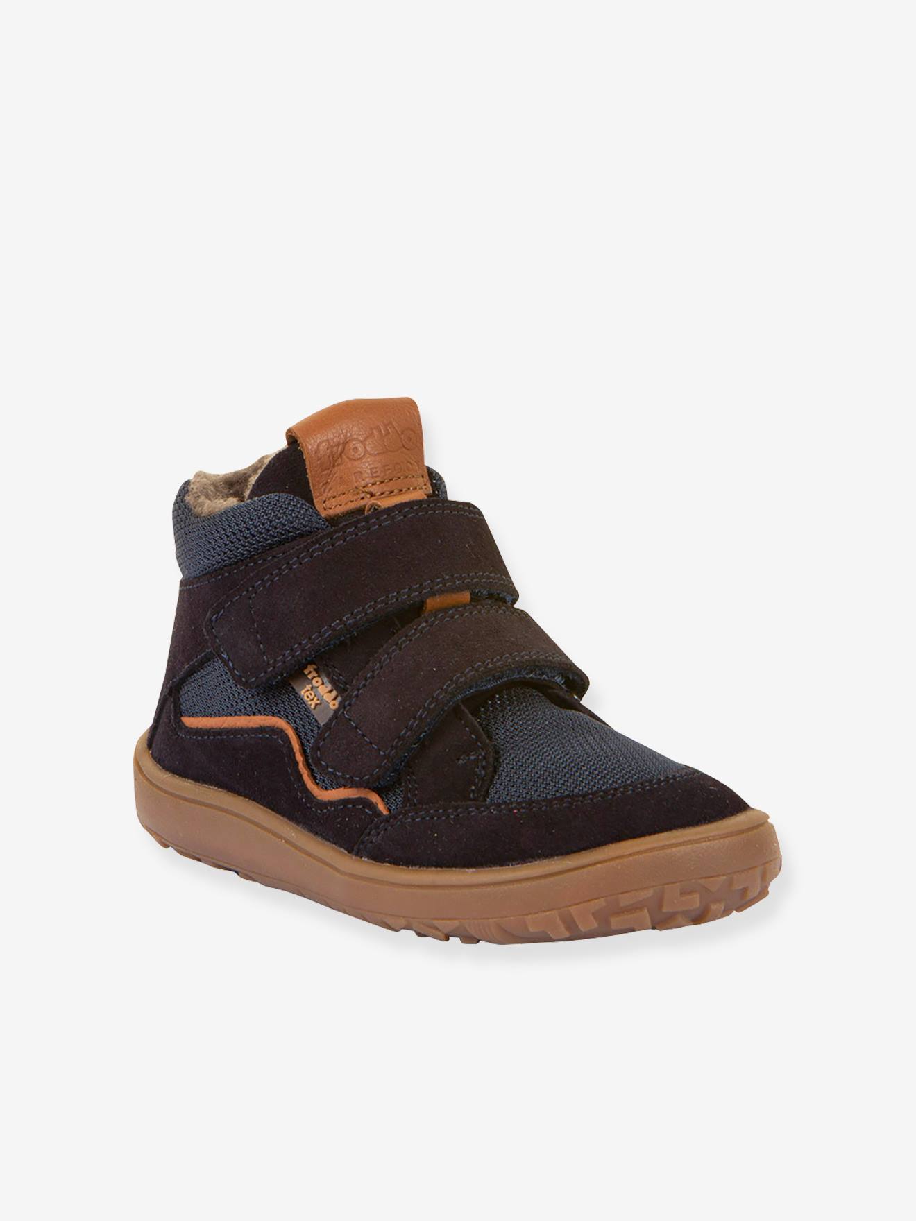 Blote voeten boots kinderen BAREFOOT TEX WOOL FRODDO donkerblauw