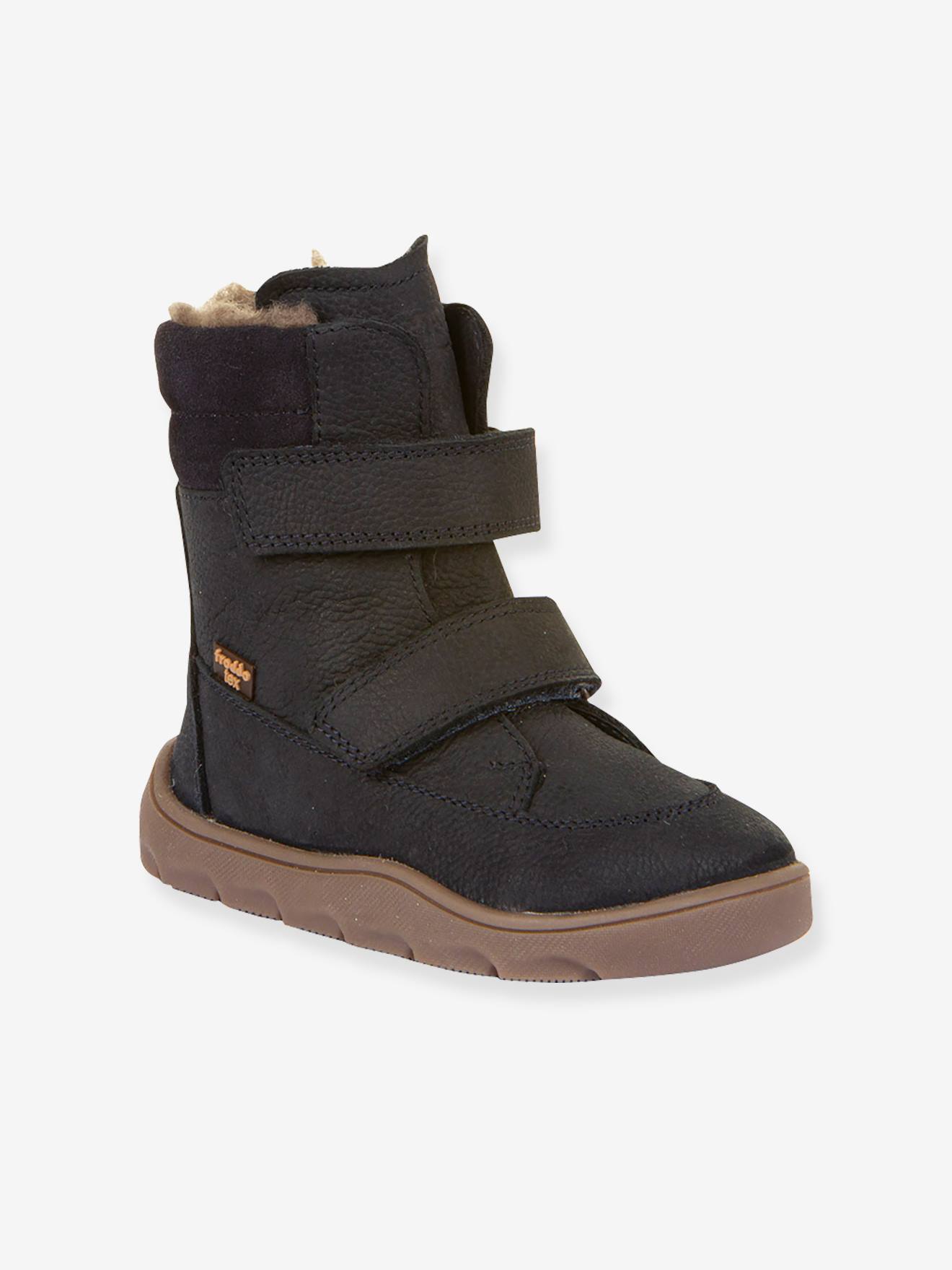 Blotevoetenlaarzen voor kinderen ZERU TEX WINTER BAREFOOT Froddo donkerblauw