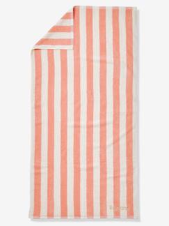 Serviette de bain rayée TRANSAT personnalisable, avec coton recyclé  - vertbaudet enfant