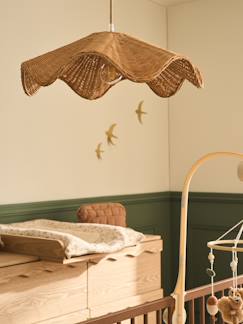 Linge de maison et décoration-Abat-jour en rotin vague