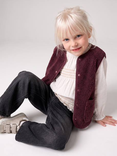 Blouse manches longues fille écru - vertbaudet enfant 