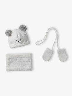 Baby-Babymuts, colsjaal en wantjes