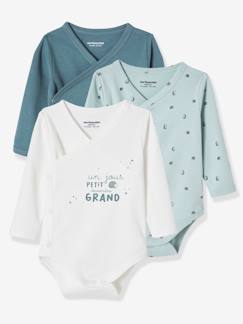 - 68 Body Manches Longues En Coton Light Sky Blue 770 Bleu Lot de 6 Mixte Bébé Care 4132