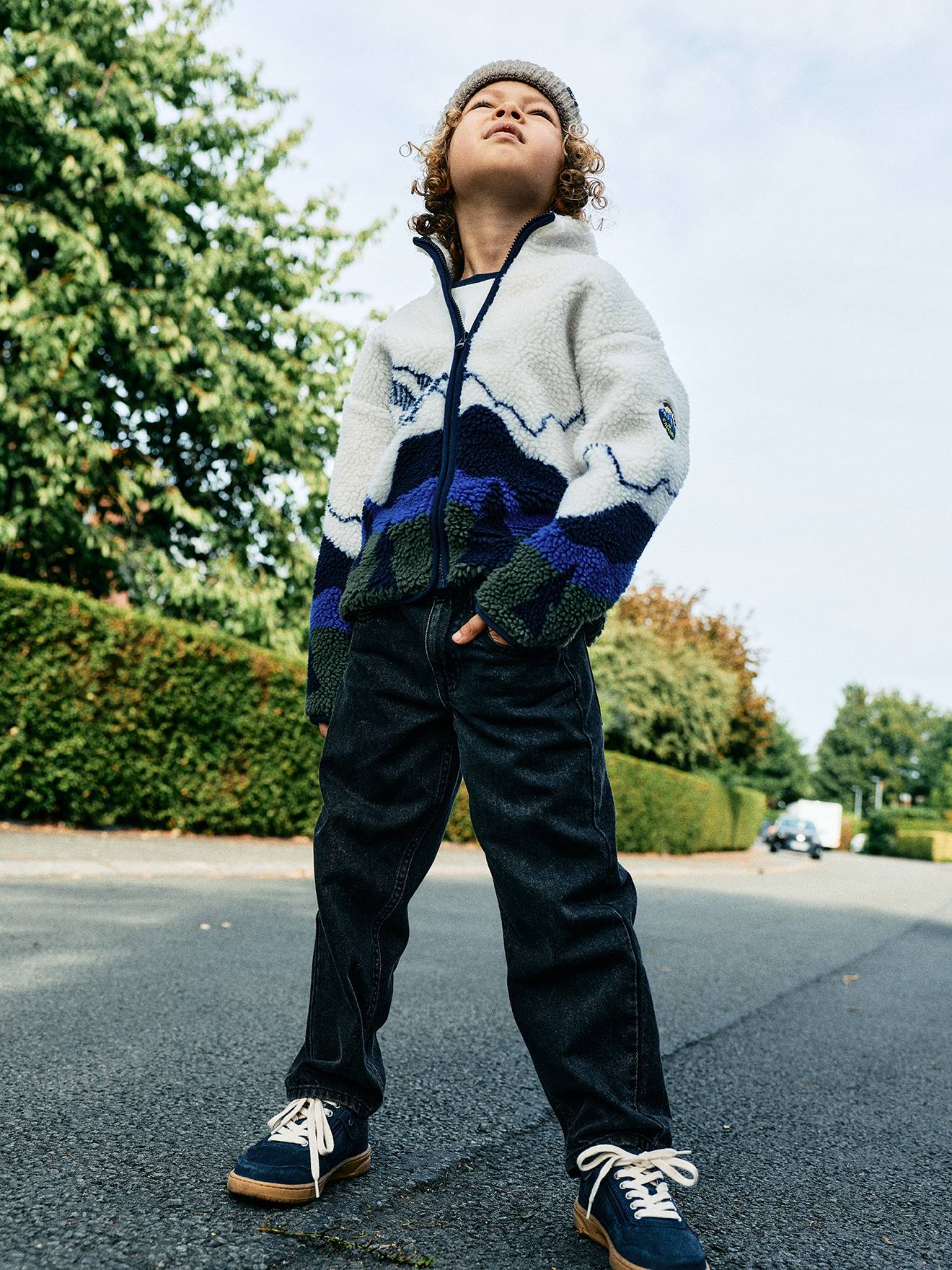 Loose jeans voor jongens zwart