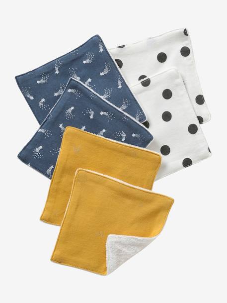 Lot De 6 Lingettes Lavables Lot Moutarde Puericulture