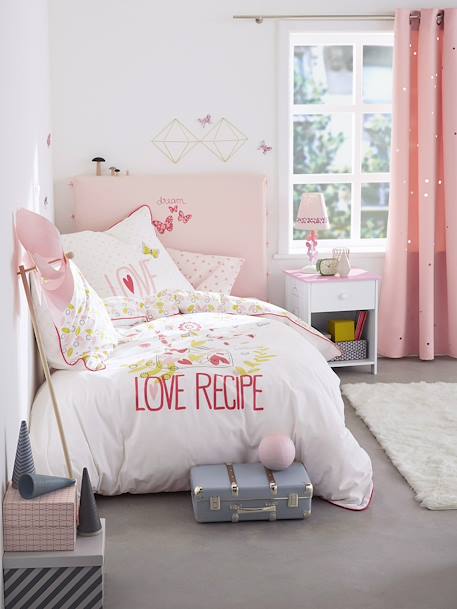 Rideau assombrissant étoiles BLEU+GRIS+ROSE - vertbaudet enfant 