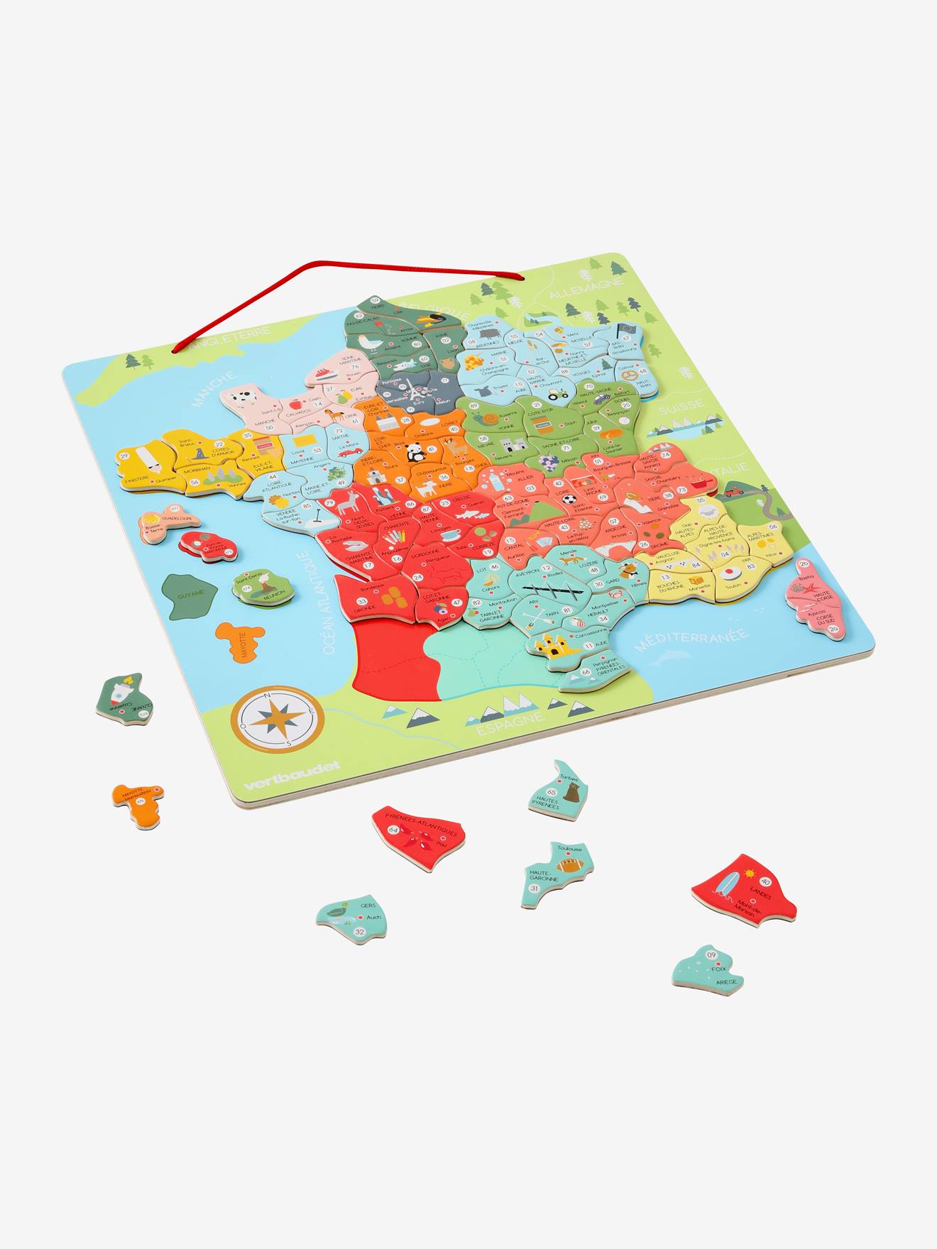 puzzel Frankrijk - meerkleurig, Speelgoed