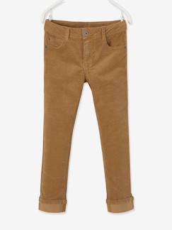 -Pantalon slim velours garçon