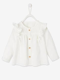 Baby-Overhemd, blouse-Blouse met ruches baby meisje