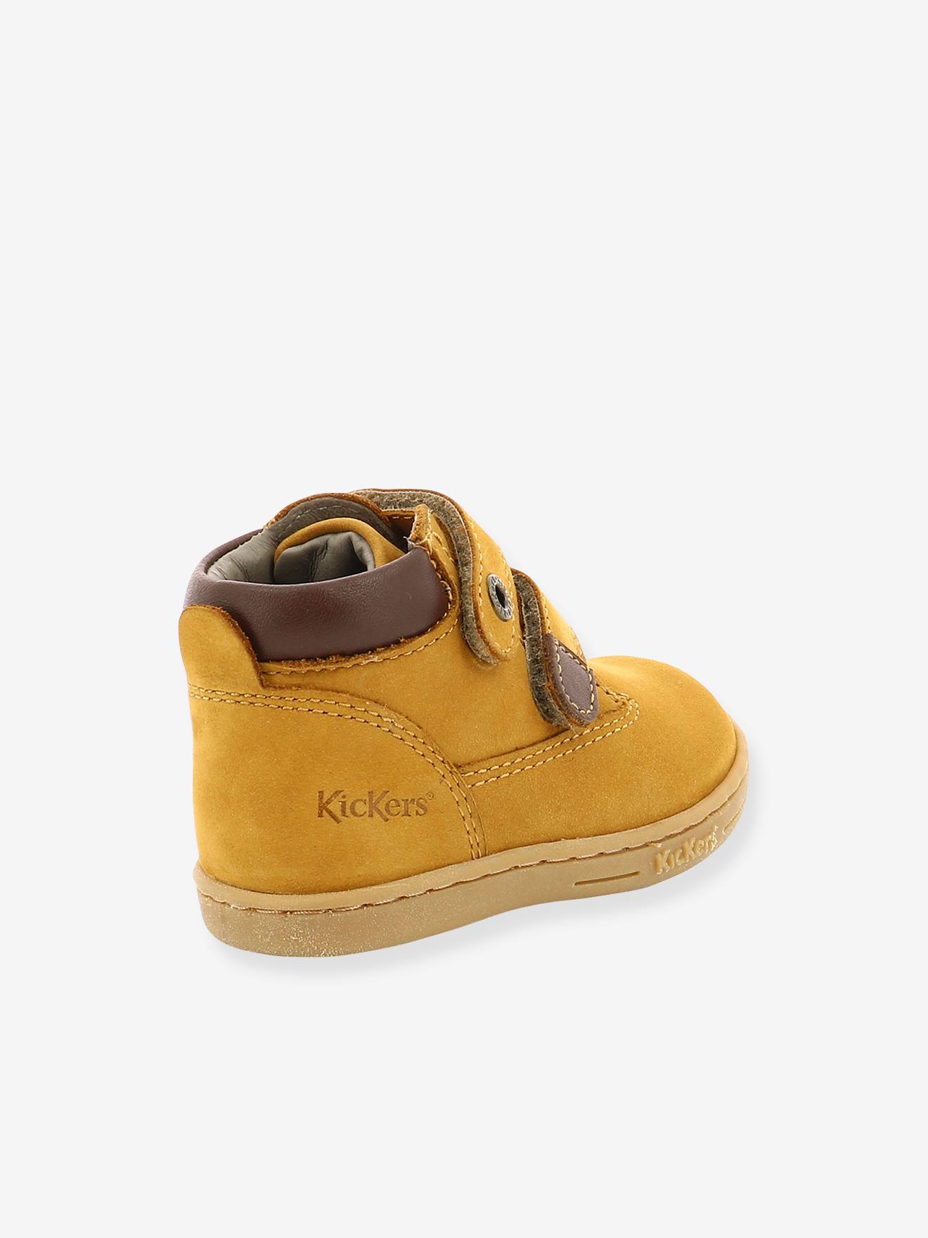 Halfhoge laarsjes voor jongens, Tackeasy KICKERS® - camel, Schoenen