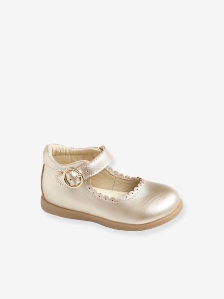 Babies Festonnees Bebe Fille Gold Chaussures