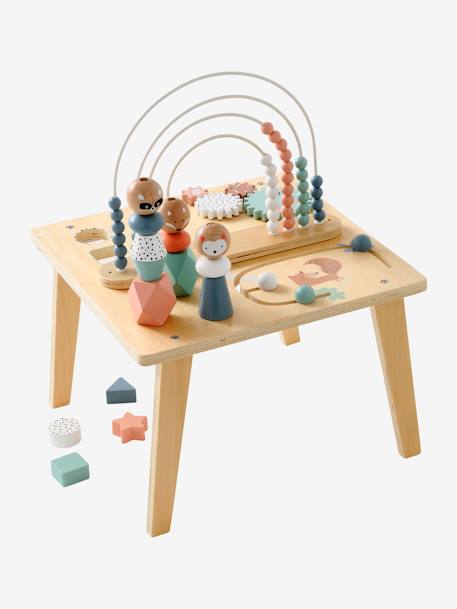 Mini table d'activités en bois FSC® - multicolore, Jouet