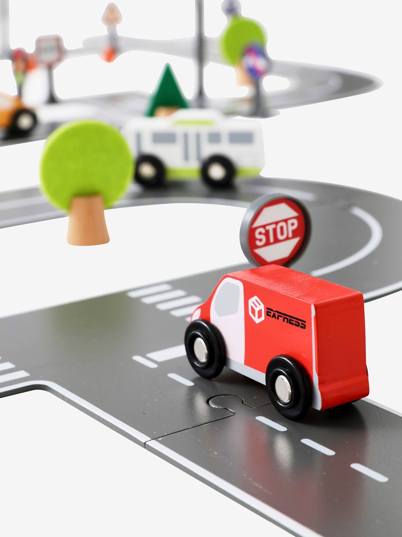 Autobaan voor kinderen van 3 jaar, autospeelgoed, autoracebaan (4,5 m