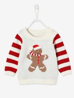 Bébé-Pull, gilet, sweat-Pull de Noël bébé mixte bonhomme pain d'épices