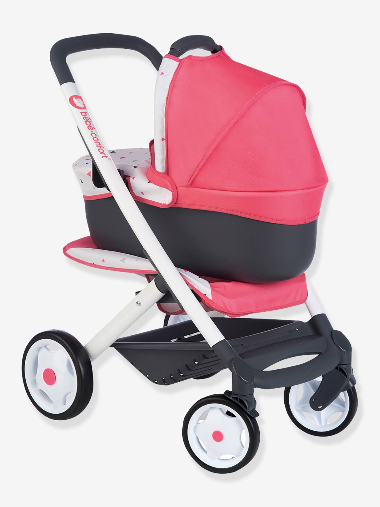 Combine Poussette Landau Bebe Confort Smoby Rose Jouet