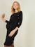 Robe tricot de grossesse et d'allaitement noir - vertbaudet enfant 