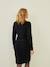 Robe tricot de grossesse et d'allaitement noir - vertbaudet enfant 