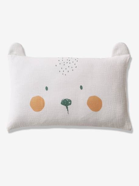 Taie D Oreiller Bebe En Gaze De Coton My Little Bear Oeko Tex Ivoire Linge De Maison Et Decoration