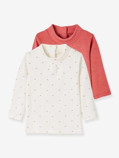 Lot De 2 Sous Pulls Bebe Fille Lot Rose Baroque Bebe