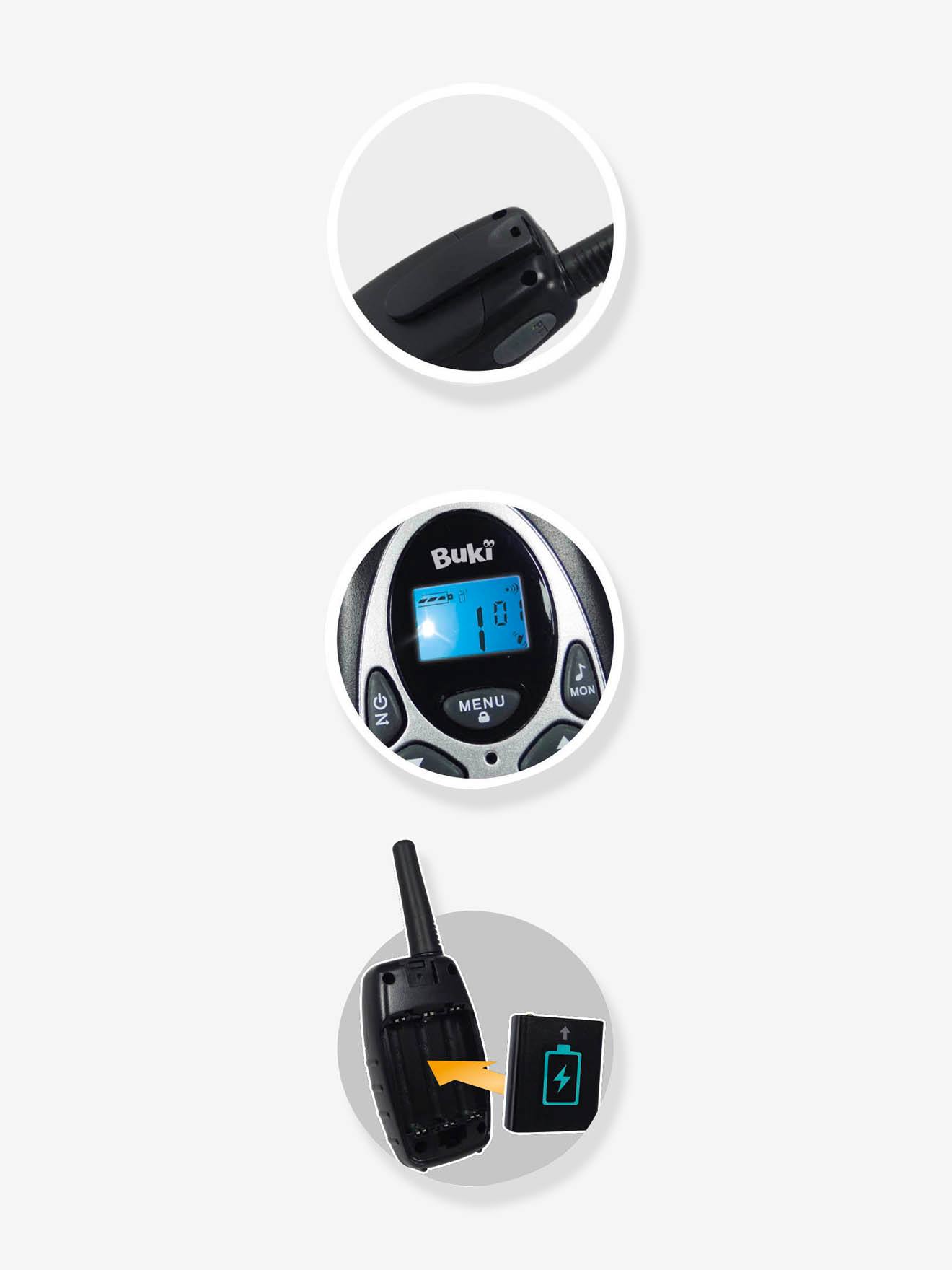 Oplaadbare walkie-talkie van BUKI - zwart, Speelgoed