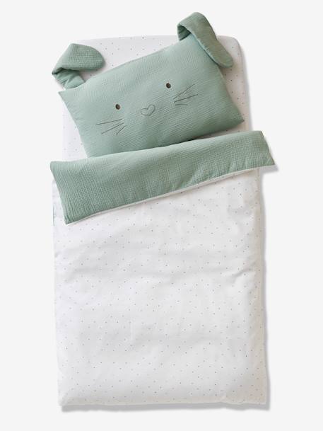 Housse De Couette Bebe Menthe A L Eau Oeko Tex Vert Linge De Maison Et Decoration