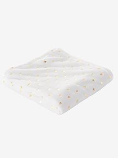 Linge de maison et décoration-Linge de lit enfant-Plaid enfant en polaire motifs dorés