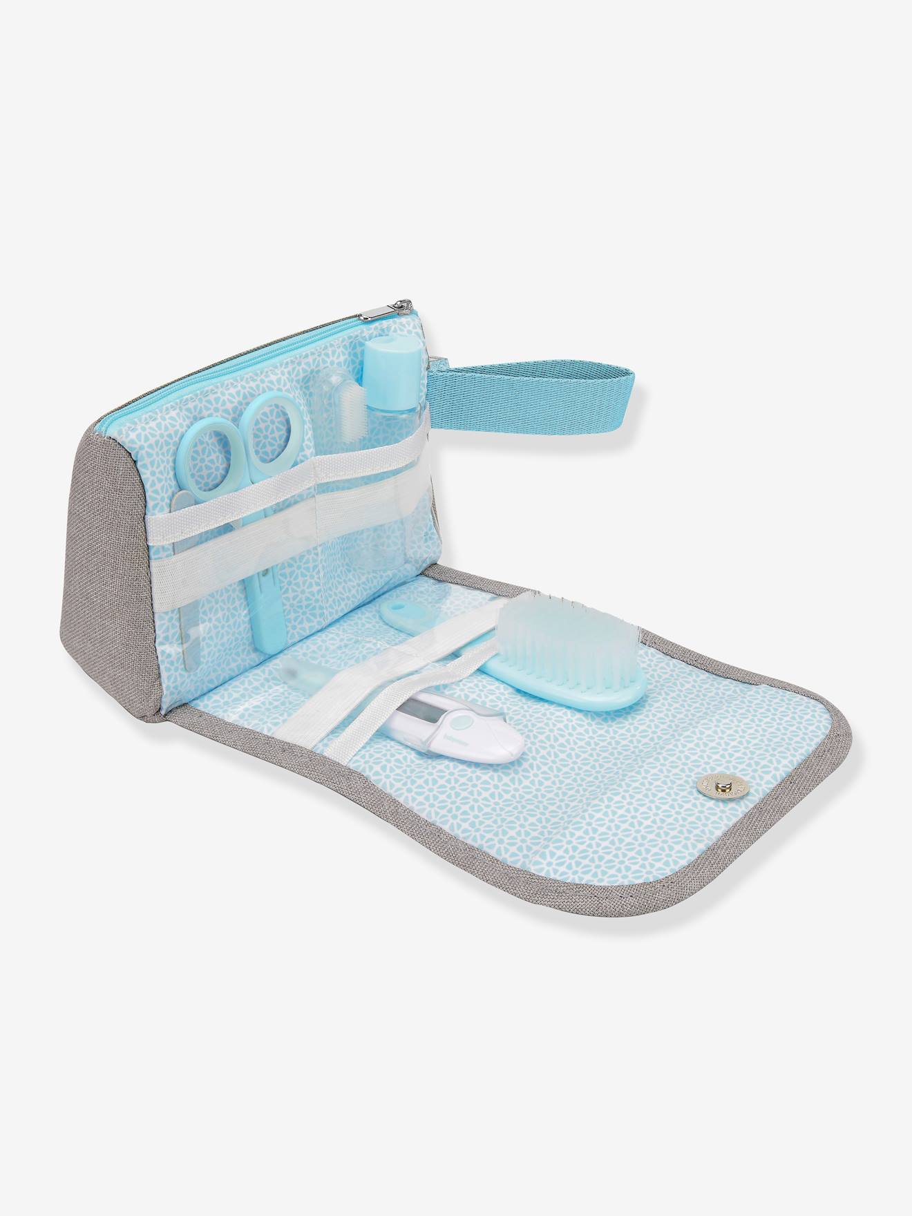 Trousse De Toilette Compacte Bebe Babymoov 6 Accessoires Gris Puericulture