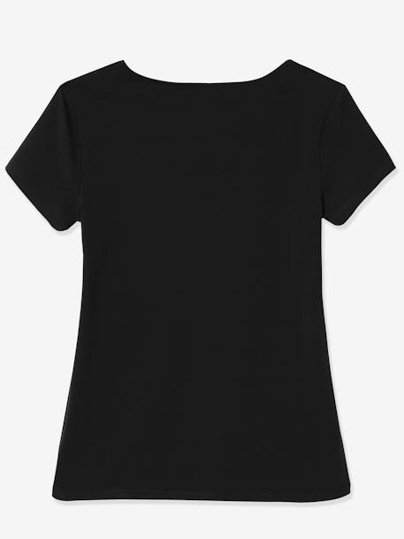 Lot de 2 T-shirts cache-coeur grossesse et allaitement LOT MARINE/GRIS+noir - vertbaudet enfant 