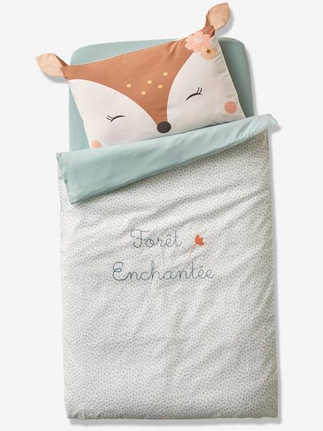 Housse De Couette Bebe Foret Enchantee Oeko Tex Bleu Multicolore Linge De Maison Et Decoration Housse De Couette Bebe Foret Enchantee Oeko Tex Bleu Multicolore Linge De Maison Et Decoration