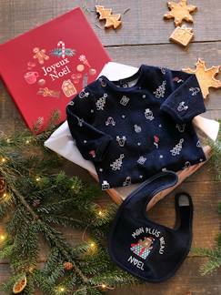 Ensemble De Noel Bebe Garcon T Shirt Pantalon Chaussettes Rouge Brique Bebe