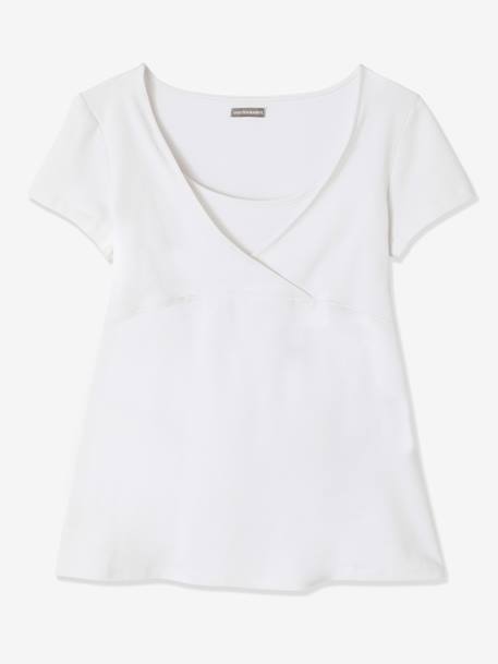Lot de 2 T-shirts cache-coeur grossesse et allaitement LOT MARINE/GRIS+noir - vertbaudet enfant 