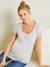 Lot de 2 T-shirts cache-coeur grossesse et allaitement LOT MARINE/GRIS+noir - vertbaudet enfant 
