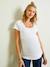 Lot de 2 T-shirts cache-coeur grossesse et allaitement LOT MARINE/GRIS+noir - vertbaudet enfant 