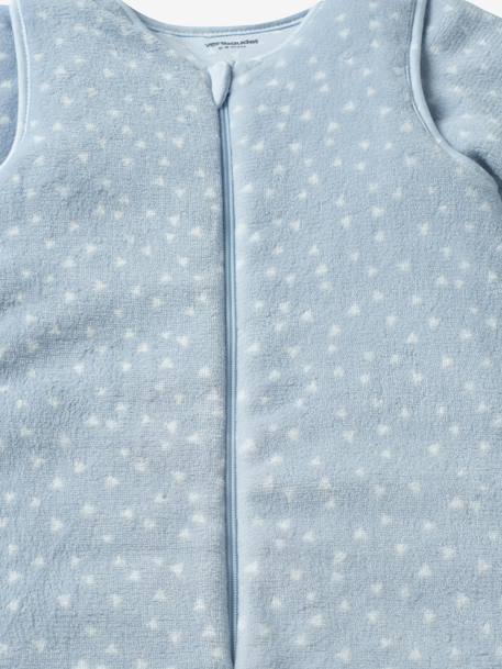 Trappelzak uit microvezel met afneembare mouwen, ideaal voor uitstapjes BLAUW / TRIANGLES+ROZE / STERREN - vertbaudet enfant 