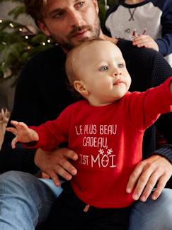 Baby-Trui, vest, sweater-Kersttrui voor jongensbaby met opschrift