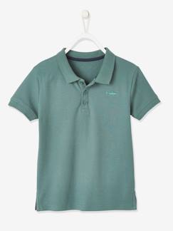 Jongens-T-shirt, poloshirt, souspull-Poloshirt-Poloshirt met korte mouwen voor jongens met borduurwerk op de borst