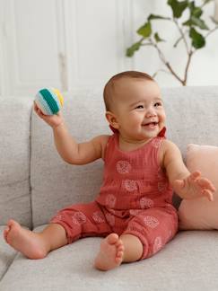 Baby-Salopette, jumpsuit-Boxpakje baby van geborduurd katoengaas