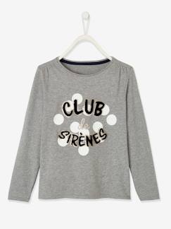-T-shirt fille "club des sirènes" détails fantaisie manches longues