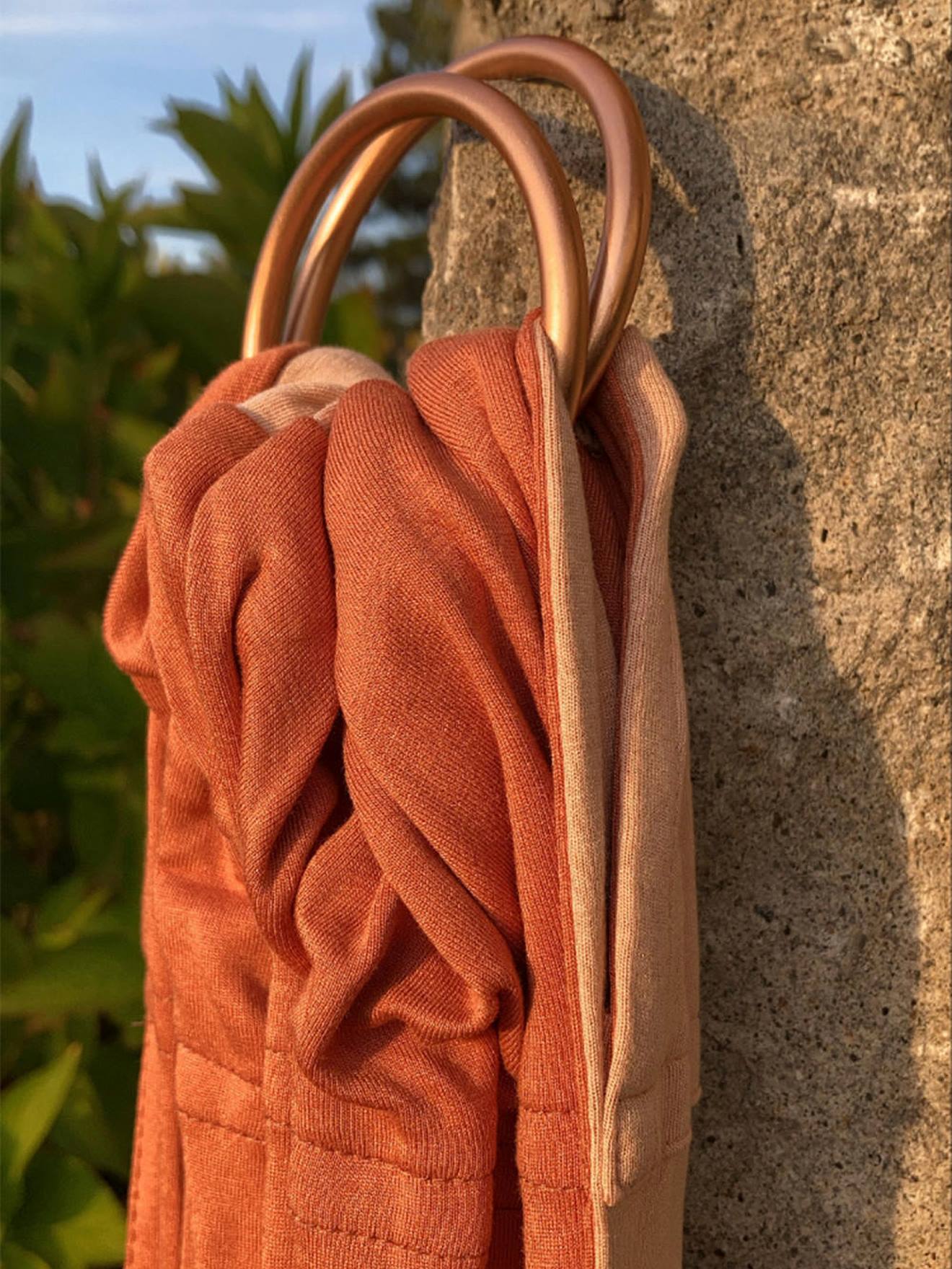 Echarpe de Portage Sans Noeud Sling Nude / Caramel – Pépites