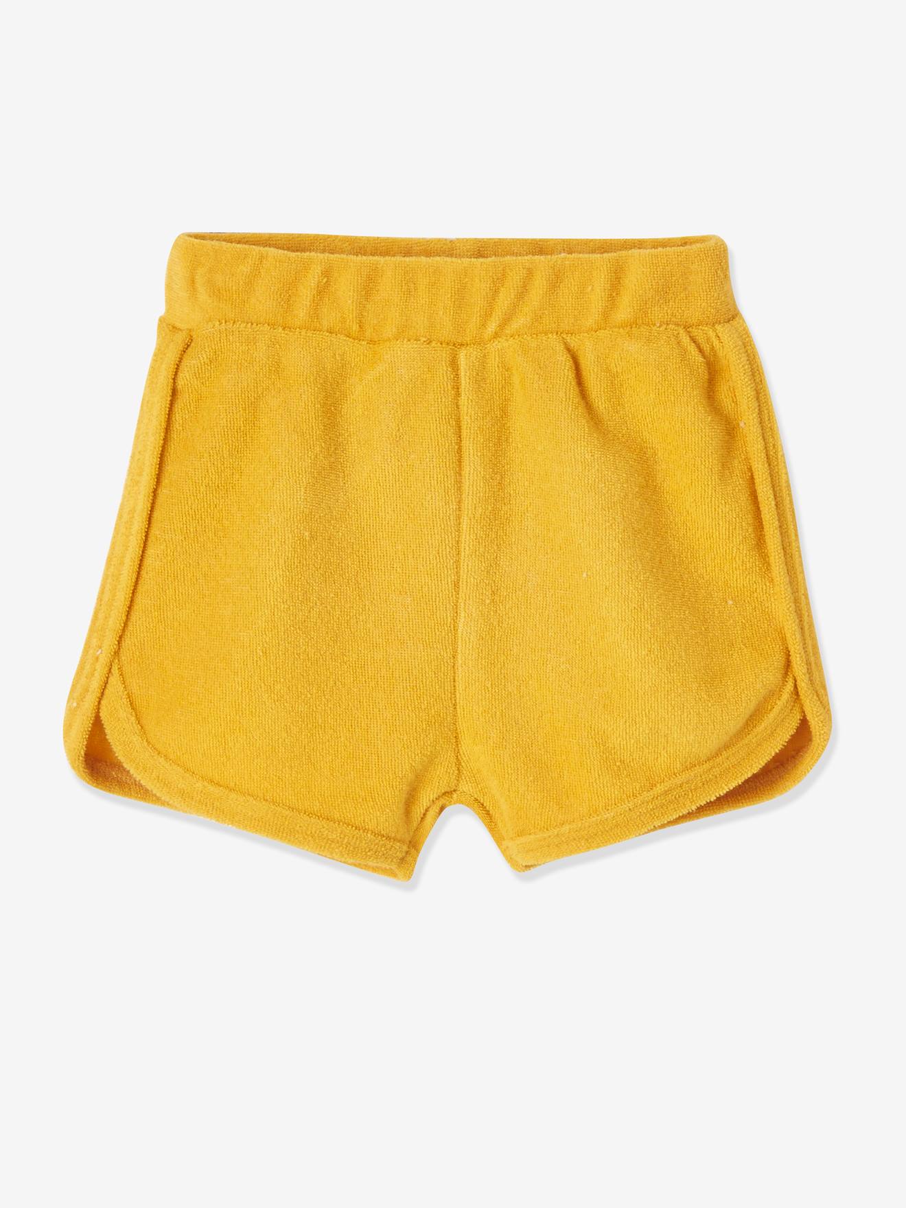 Lot De 4 Shorts En Eponge Bebe Oeko Tex Lot Jaune Epice Bebe