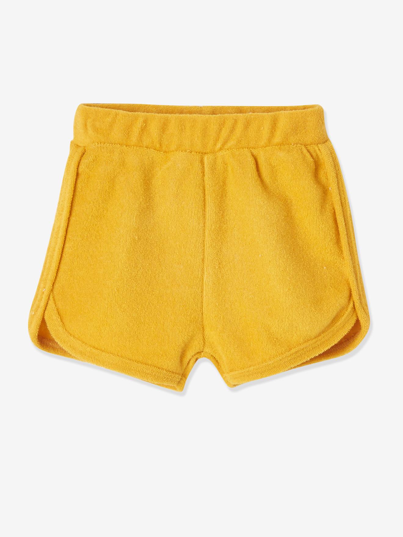 lila behuizing Razernij Set van 4 badstof shorts voor baby's - safraangele set, Baby