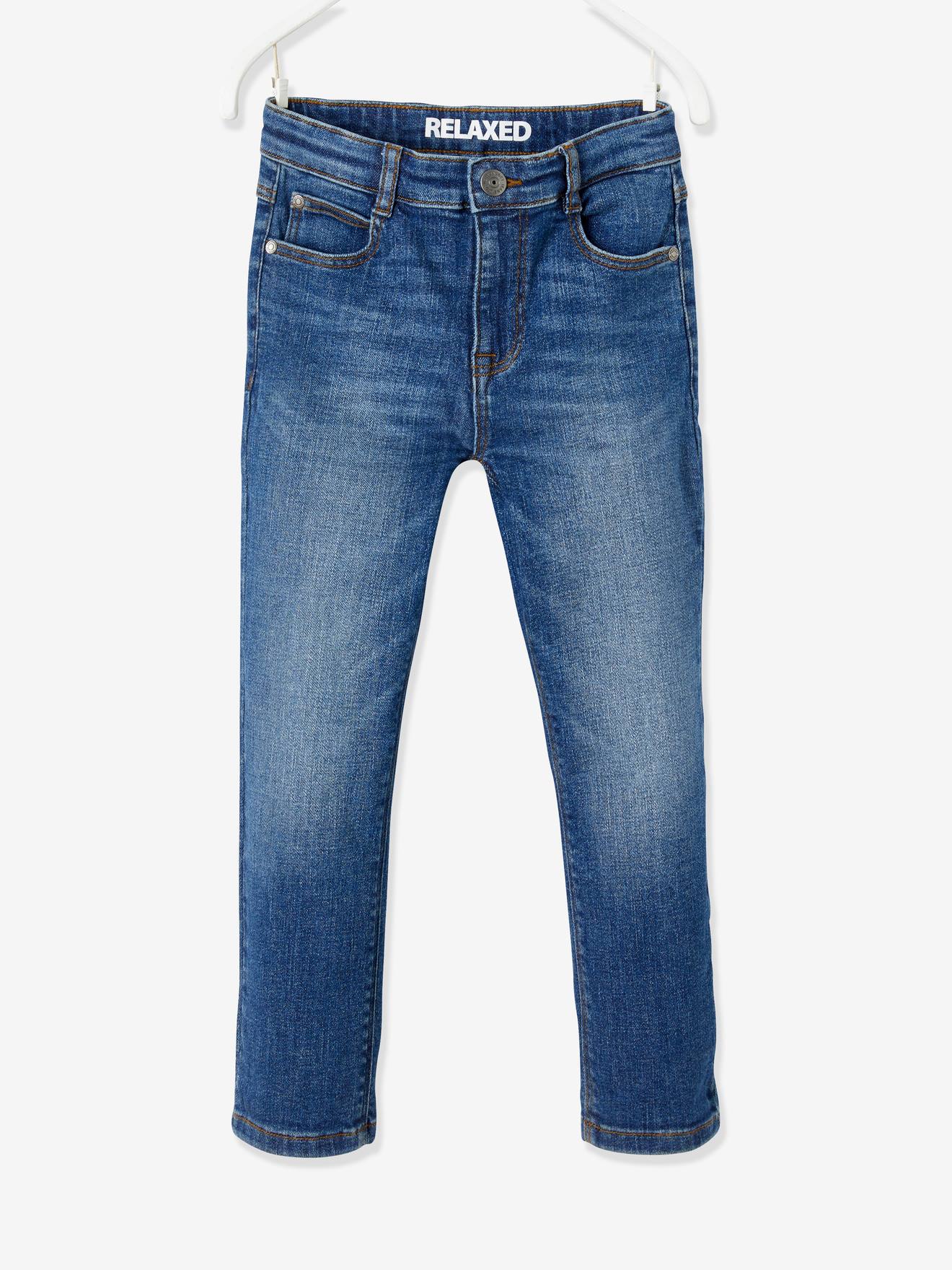 Vertbaudet Jongensjeans Met Losse Pasvorm En Laag Kruis Stone