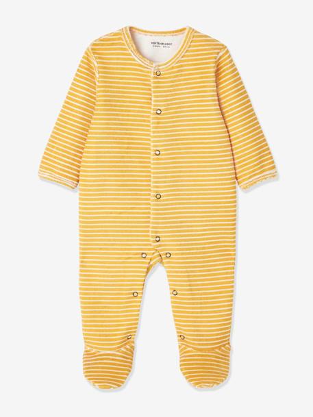 Lot De 4 Shorts En éponge Bébé Vertbaudet - Taille élastique 3 Mois, 60 Cm, Jaune épicé