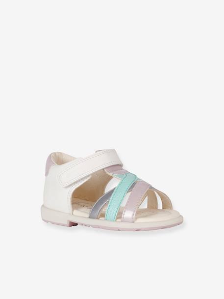 Sandales Bebe Fille Verred Geox Blanc Rose Chaussures