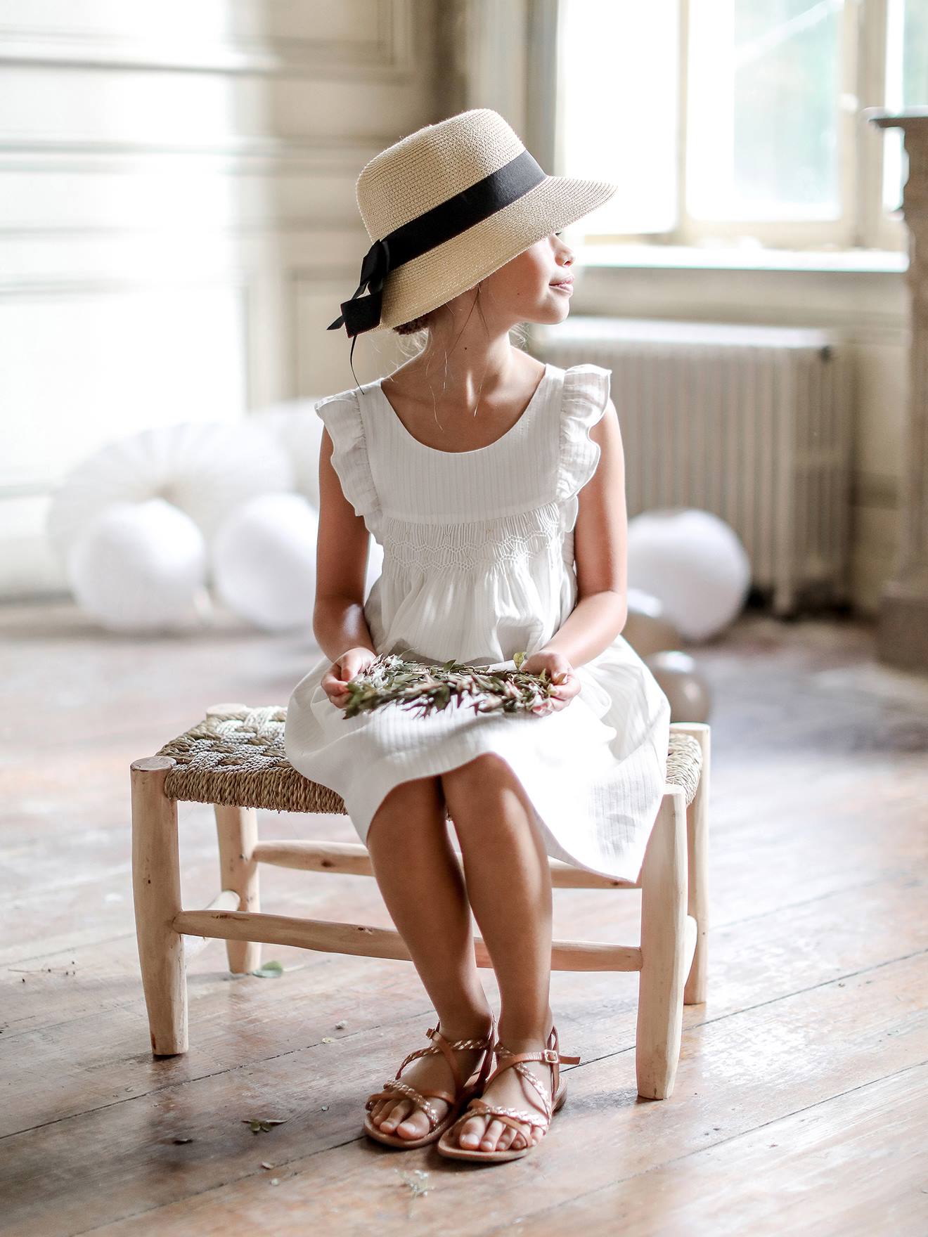 robe blanche vertbaudet