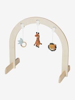 Jouet-Premier âge-Tapis d'éveil et portiques-Lot de 3 jouets à suspendre pour portique arche d'éveil modulable en bois