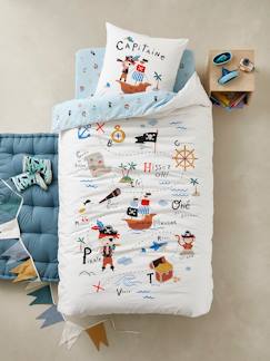 Linge de maison et décoration-Linge de lit enfant-Parure housse de couette + taie d'oreiller enfant P COMME PIRATE Oeko-Tex®