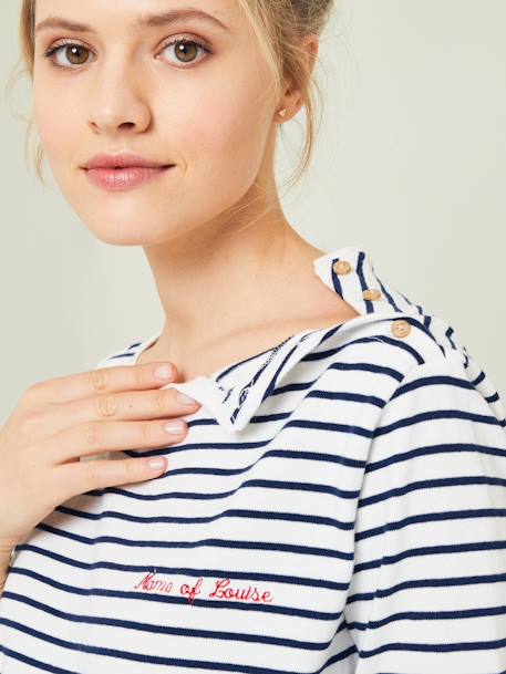 T-shirt marinière à personnaliser RAYE BLEU - vertbaudet enfant 