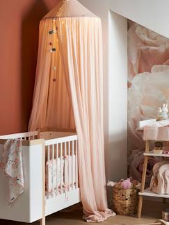 Chambre et rangement-Chambre-Lit bébé, lit enfant-Accessoires de lit-Ciel de lit en gaze de coton EAU DE ROSE